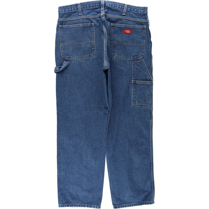 Dickies denim painter pants for men, equivalent to W38 cotton blue type Vintage Second Hand
