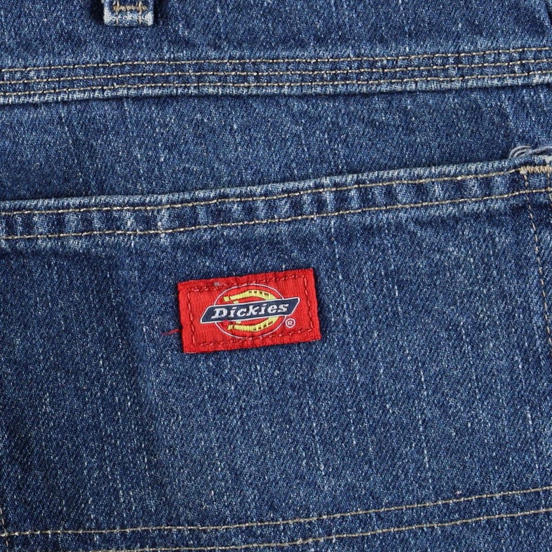 Dickies denim painter pants for men, equivalent to W38 cotton blue type Vintage Second Hand