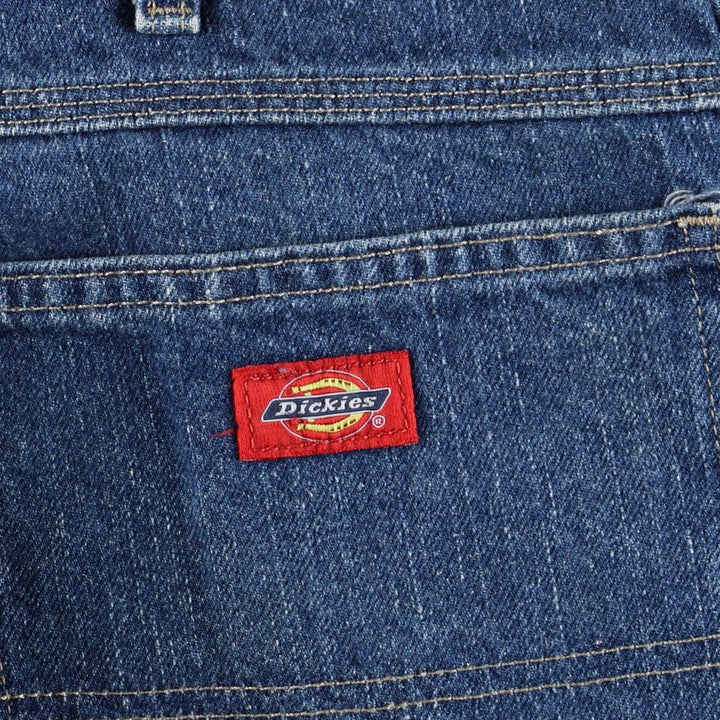 Dickies denim painter pants for men, equivalent to W38 cotton blue type Vintage Second Hand