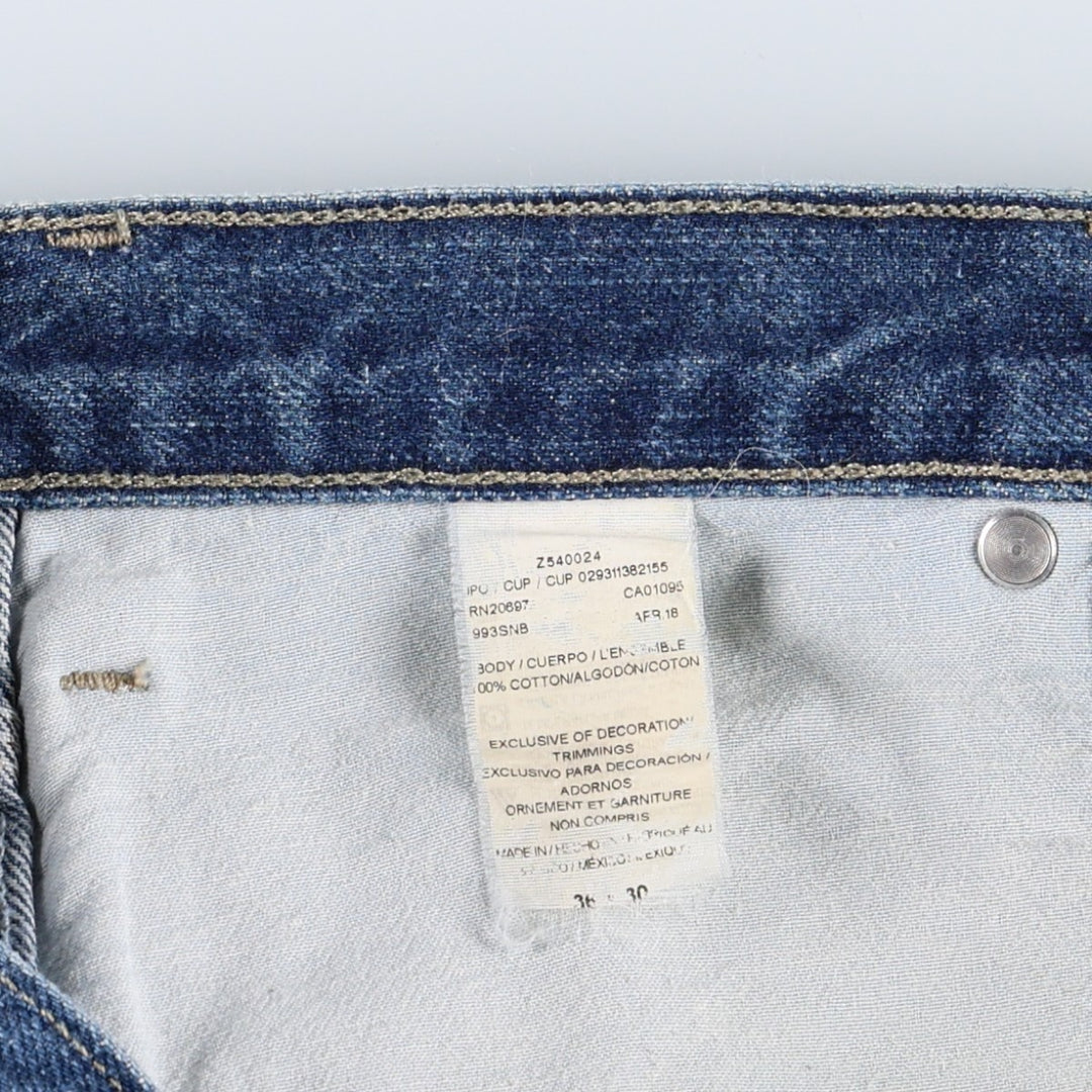 Dickies denim painter pants for men, equivalent to W38 cotton blue type Vintage Second Hand