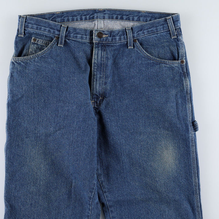Dickies denim painter pants for men, equivalent to W38 cotton blue type Vintage Second Hand