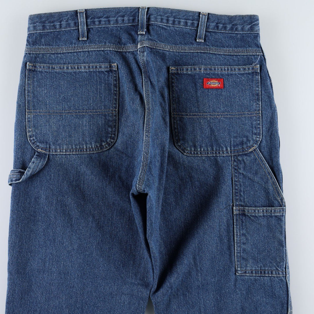 Dickies denim painter pants for men, equivalent to W38 cotton blue type Vintage Second Hand