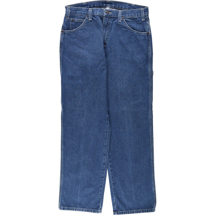 Dickies denim painter pants for men, equivalent to W34 cotton blue type Vintage Second Hand