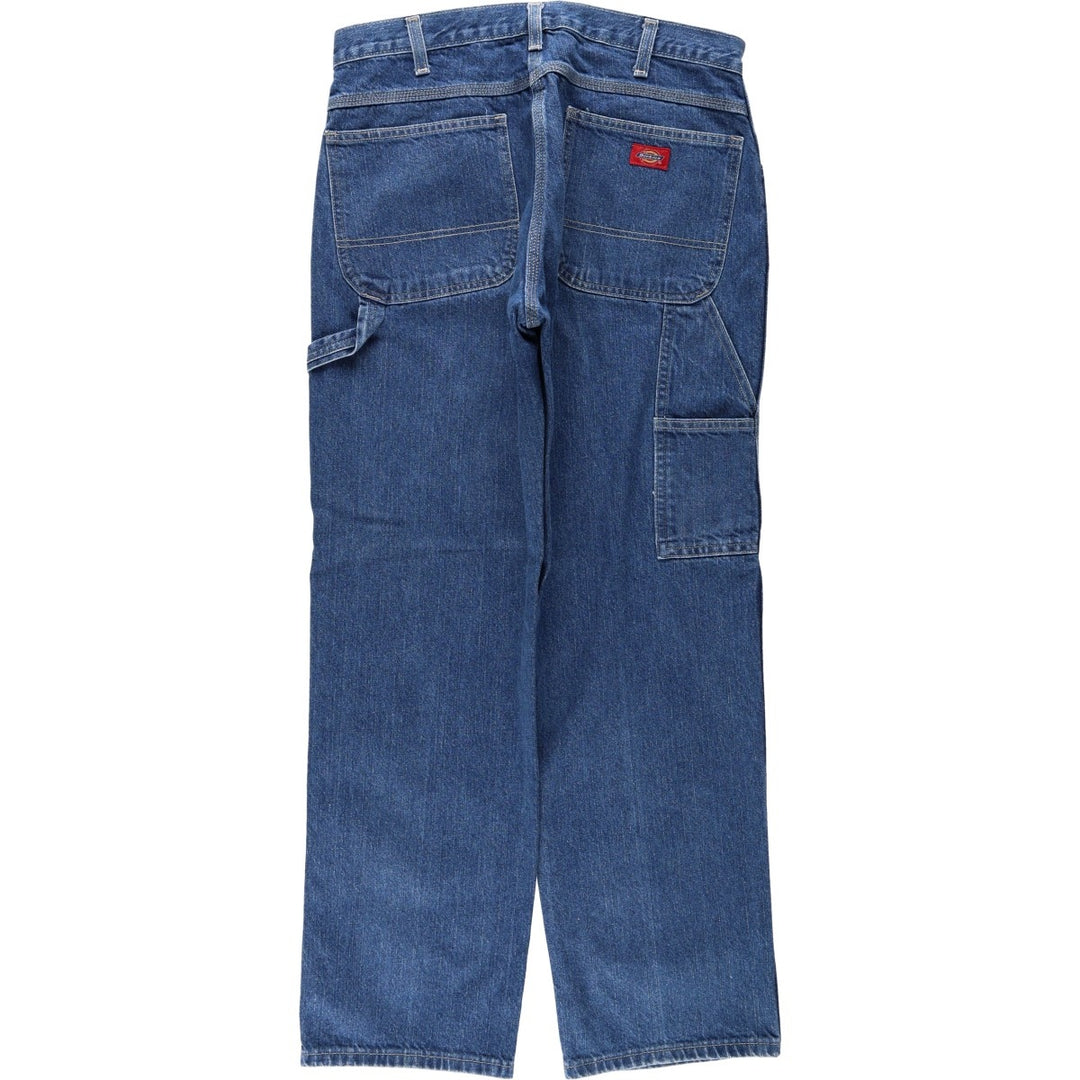Dickies denim painter pants for men, equivalent to W34 cotton blue type Vintage Second Hand