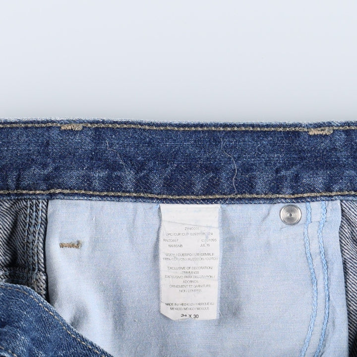 Dickies denim painter pants for men, equivalent to W34 cotton blue type Vintage Second Hand