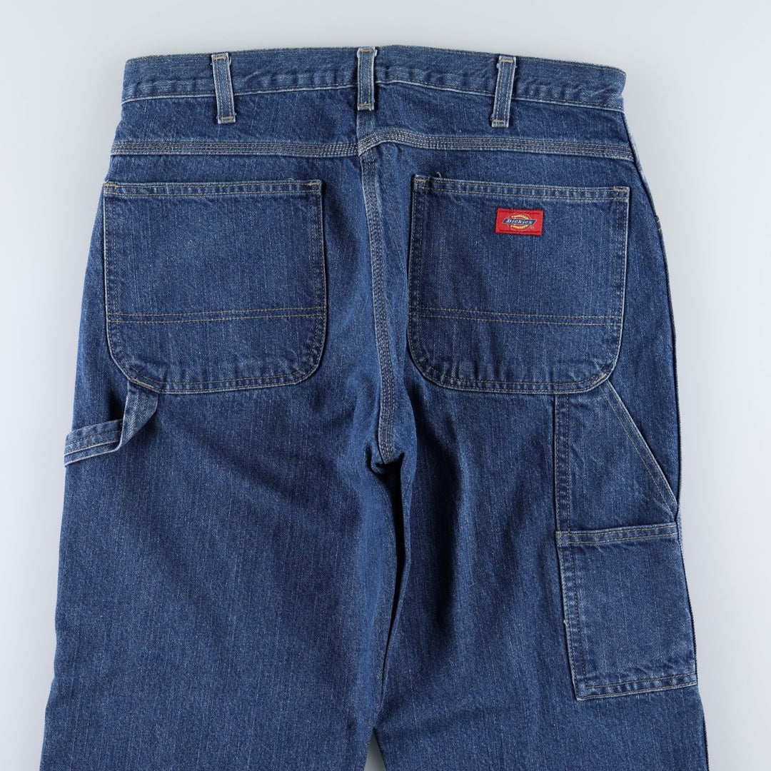 Dickies denim painter pants for men, equivalent to W34 cotton blue type Vintage Second Hand