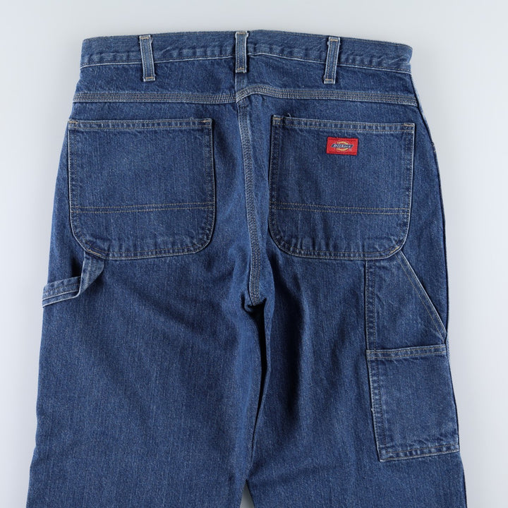 Dickies denim painter pants for men, equivalent to W34 cotton blue type Vintage Second Hand