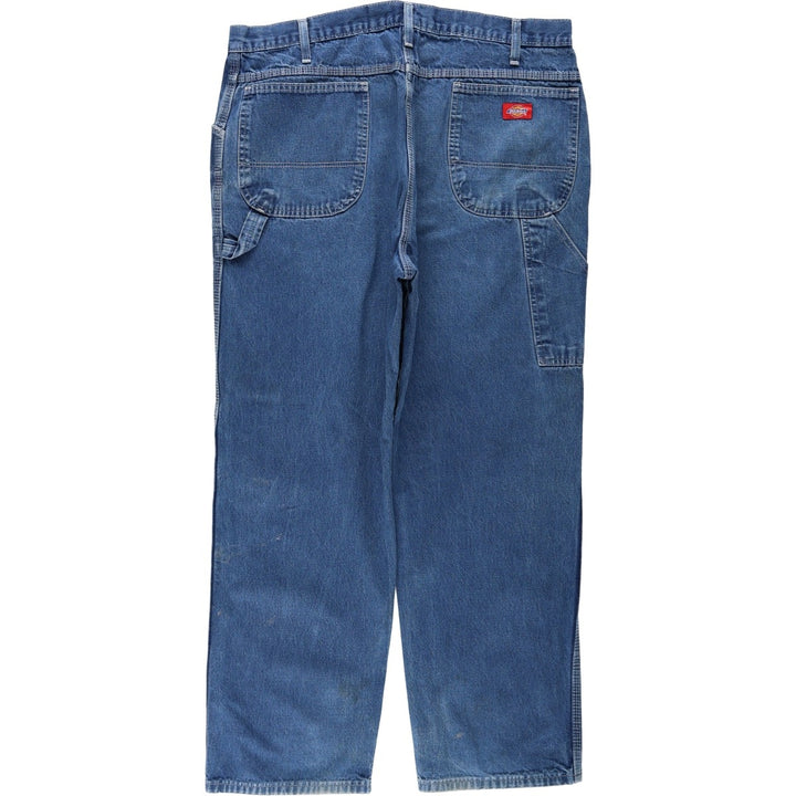 Dickies denim painter pants for men, equivalent to W37 unclear blue type Vintage Second Hand