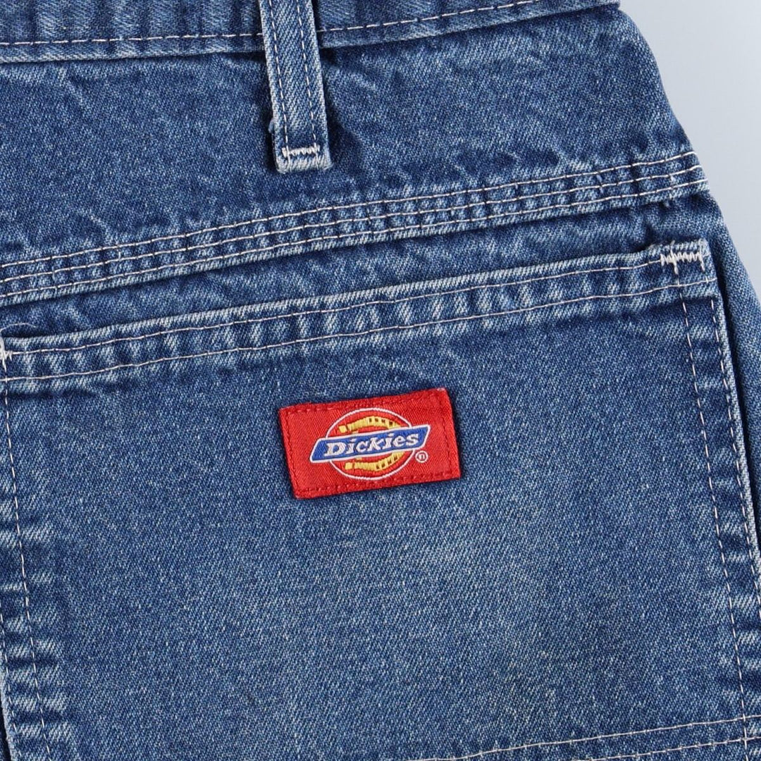 Dickies denim painter pants for men, equivalent to W37 unclear blue type Vintage Second Hand