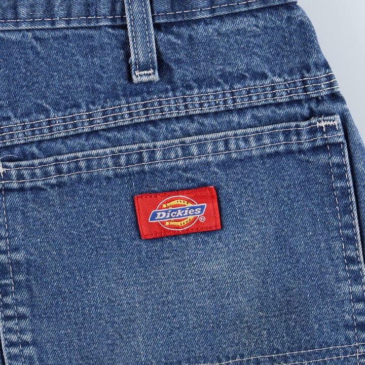 Dickies denim painter pants for men, equivalent to W37 unclear blue type Vintage Second Hand