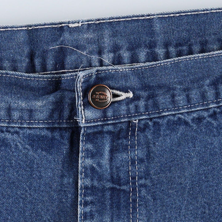 Dickies denim painter pants for men, equivalent to W37 unclear blue type Vintage Second Hand