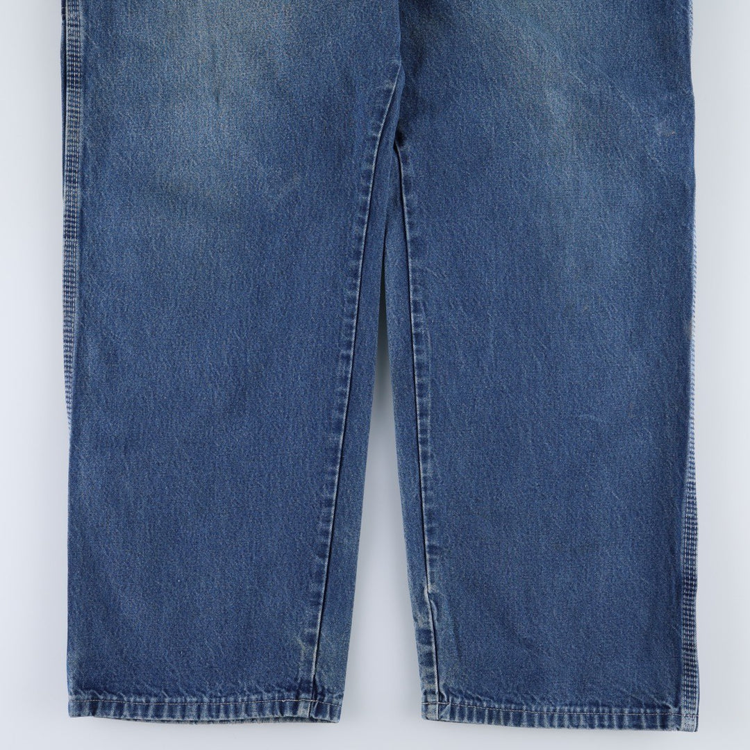 Dickies denim painter pants for men, equivalent to W37 unclear blue type Vintage Second Hand