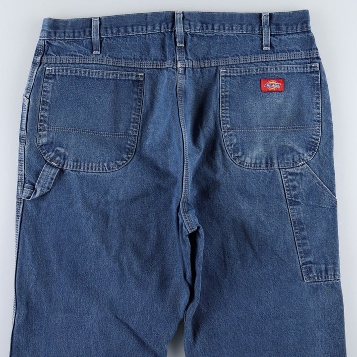 Dickies denim painter pants for men, equivalent to W37 unclear blue type Vintage Second Hand