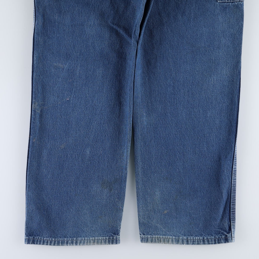 Dickies denim painter pants for men, equivalent to W37 unclear blue type Vintage Second Hand