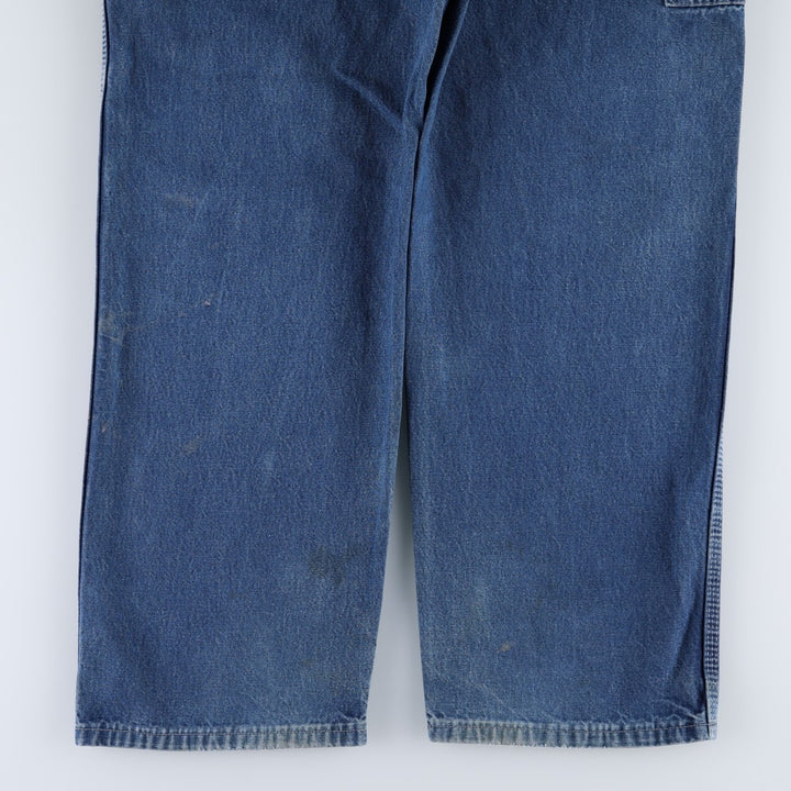 Dickies denim painter pants for men, equivalent to W37 unclear blue type Vintage Second Hand