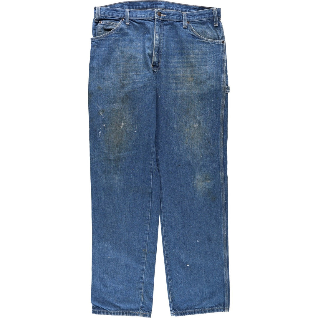 Dickies denim painter pants for men, equivalent to W39 cotton blue type Vintage Second Hand