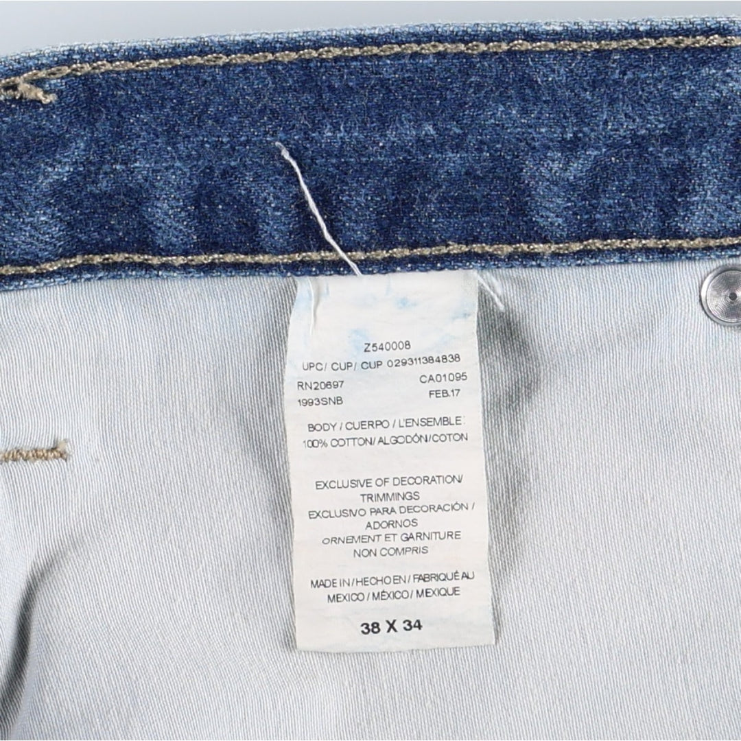 Dickies denim painter pants for men, equivalent to W39 cotton blue type Vintage Second Hand