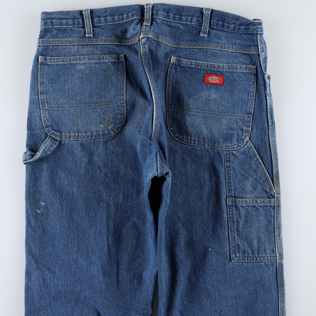 Dickies denim painter pants for men, equivalent to W39 cotton blue type Vintage Second Hand