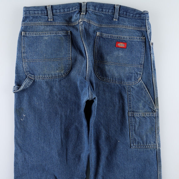 Dickies denim painter pants for men, equivalent to W39 cotton blue type Vintage Second Hand