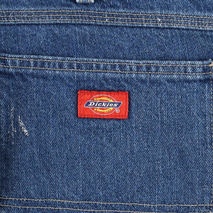 Dickies denim painter pants for men, equivalent to W34 cotton blue type Vintage Second Hand