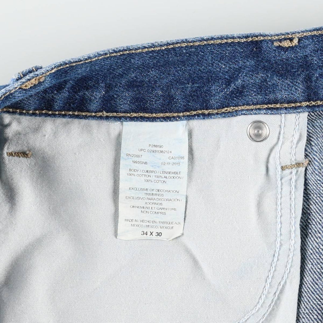 Dickies denim painter pants for men, equivalent to W34 cotton blue type Vintage Second Hand