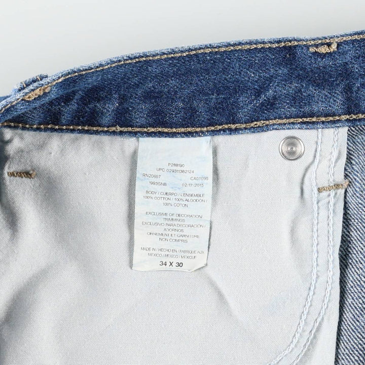 Dickies denim painter pants for men, equivalent to W34 cotton blue type Vintage Second Hand