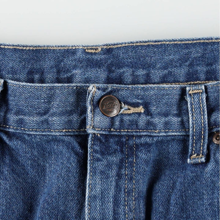 Dickies denim painter pants for men, equivalent to W34 cotton blue type Vintage Second Hand