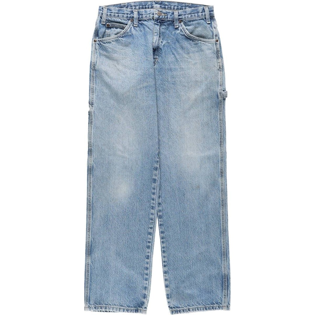 Dickies denim painter pants for men, equivalent to W33 cotton blue type Vintage Second Hand