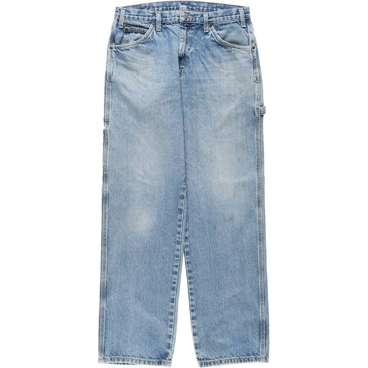 Dickies denim painter pants for men, equivalent to W33 cotton blue type Vintage Second Hand