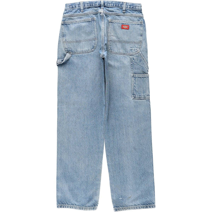 Dickies denim painter pants for men, equivalent to W33 cotton blue type Vintage Second Hand