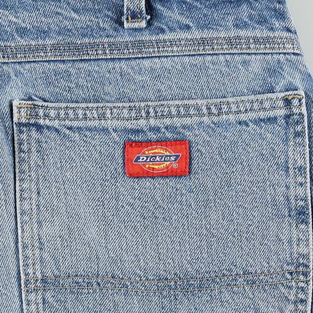 Dickies denim painter pants for men, equivalent to W33 cotton blue type Vintage Second Hand
