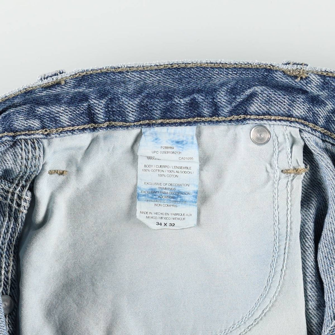 Dickies denim painter pants for men, equivalent to W33 cotton blue type Vintage Second Hand