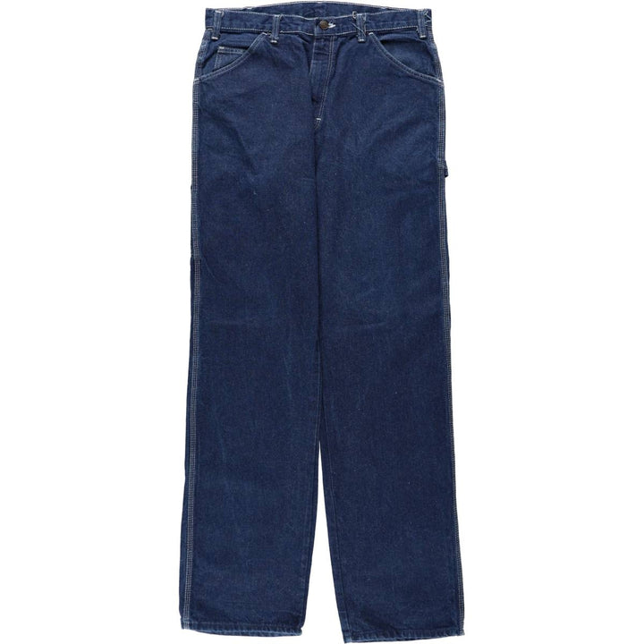 Dickies denim painter pants for men, equivalent to W34 unclear blue type Vintage Second Hand