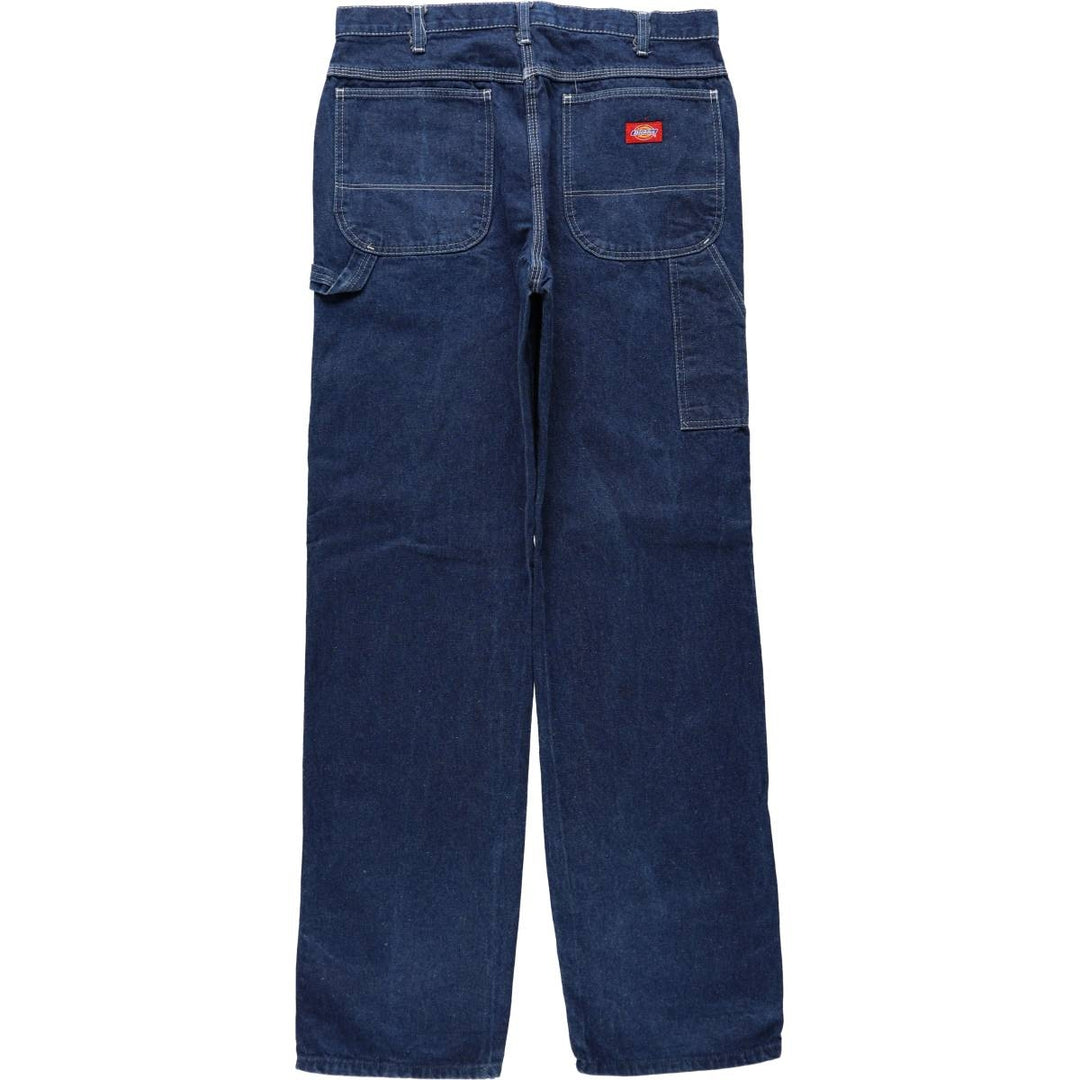 Dickies denim painter pants for men, equivalent to W34 unclear blue type Vintage Second Hand