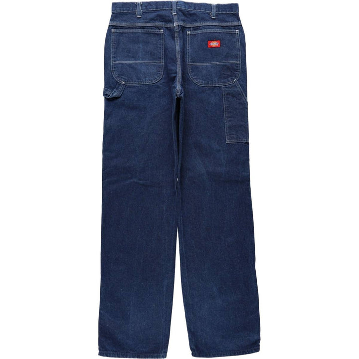 Dickies denim painter pants for men, equivalent to W34 unclear blue type Vintage Second Hand