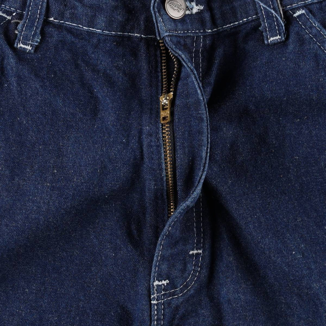 Dickies denim painter pants for men, equivalent to W34 unclear blue type Vintage Second Hand