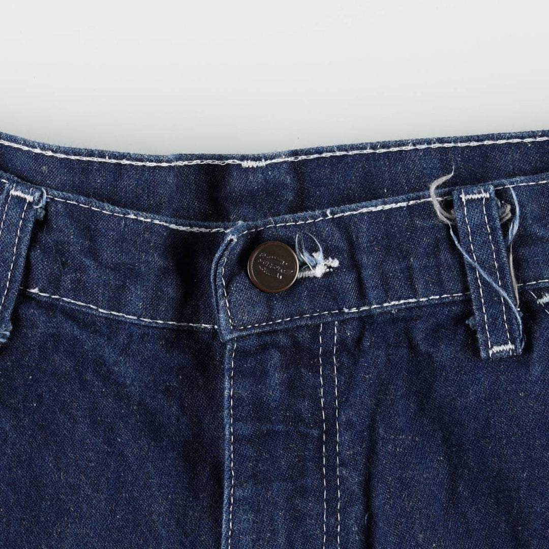 Dickies denim painter pants for men, equivalent to W34 unclear blue type Vintage Second Hand