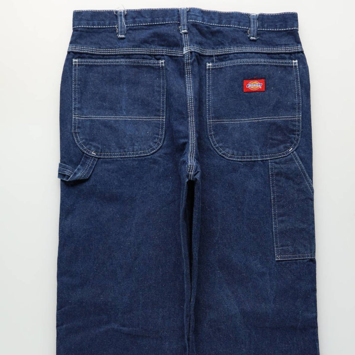 Dickies denim painter pants for men, equivalent to W34 unclear blue type Vintage Second Hand