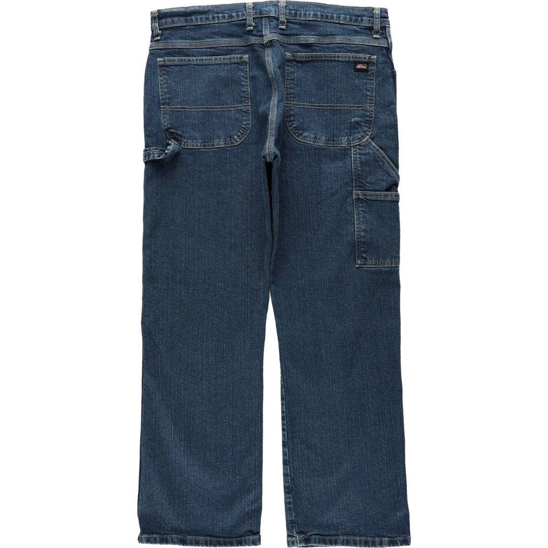 Dickies denim painter pants for men, equivalent to W37 cotton blue type Vintage Second Hand
