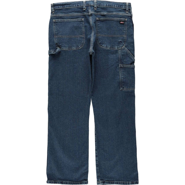 Dickies denim painter pants for men, equivalent to W37 cotton blue type Vintage Second Hand