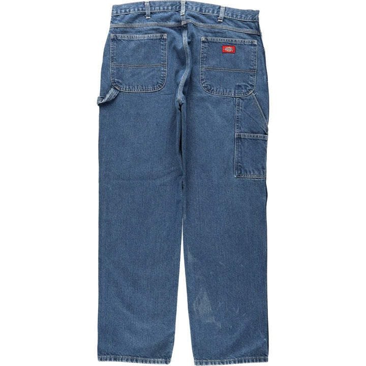 Dickies denim painter pants for men, equivalent to W37 cotton blue type Vintage Second Hand