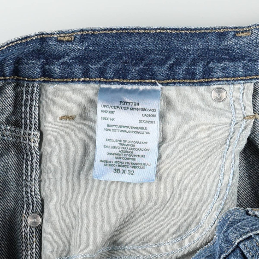 Dickies denim painter pants for men, equivalent to W37 cotton blue type Vintage Second Hand