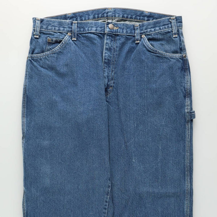 Dickies denim painter pants for men, equivalent to W37 cotton blue type Vintage Second Hand