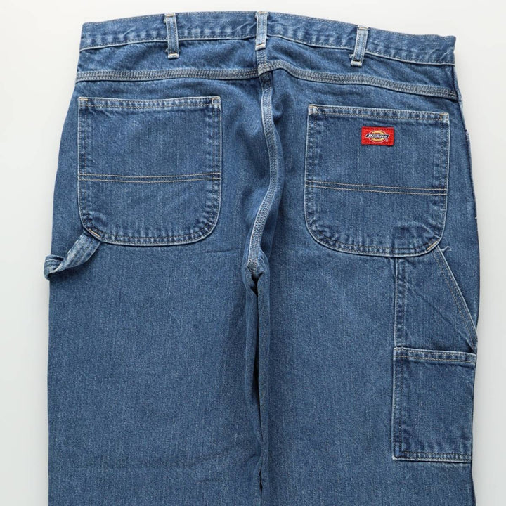 Dickies denim painter pants for men, equivalent to W37 cotton blue type Vintage Second Hand