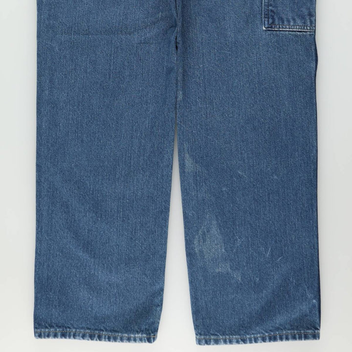 Dickies denim painter pants for men, equivalent to W37 cotton blue type Vintage Second Hand