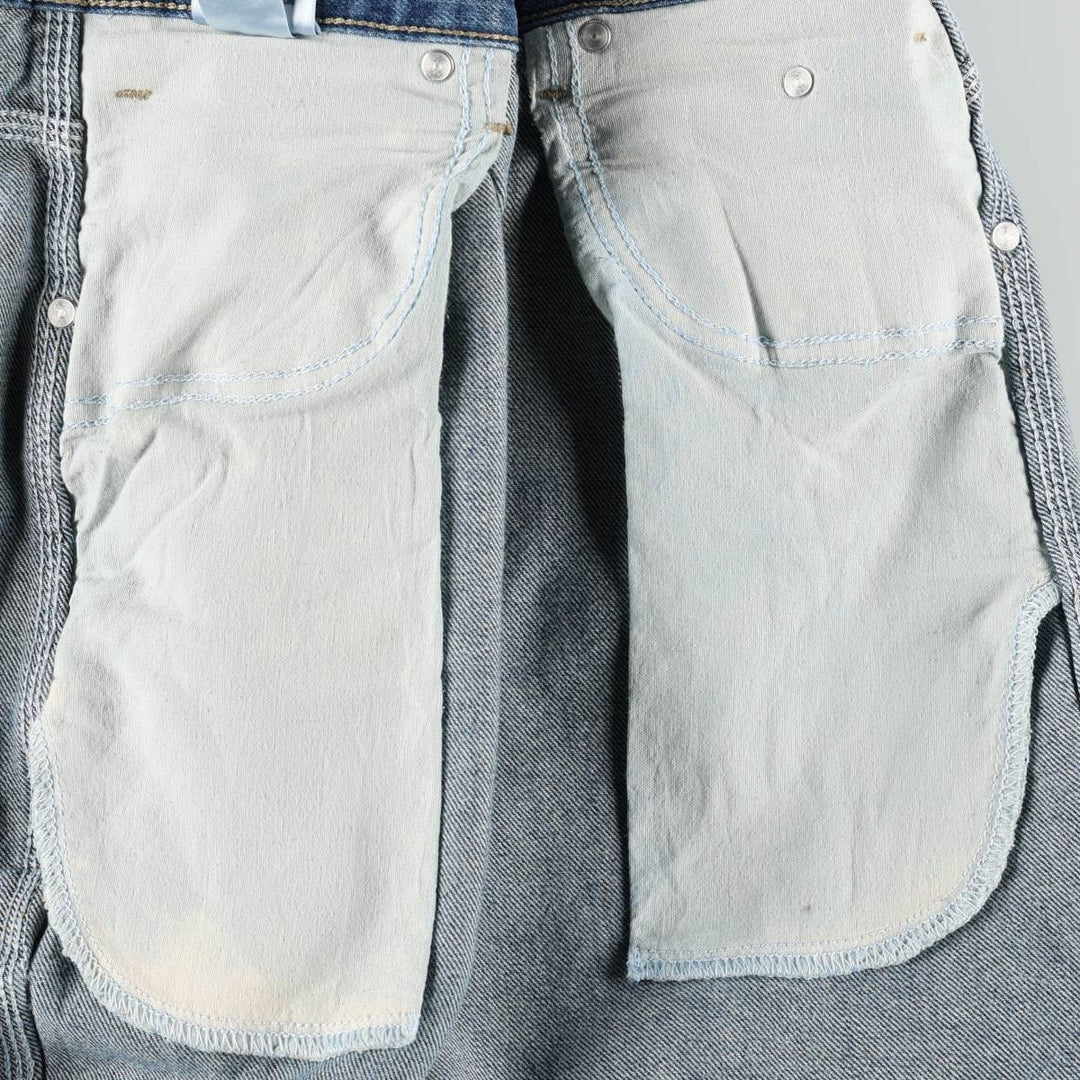 Dickies denim painter pants for men, equivalent to W37 cotton blue type Vintage Second Hand