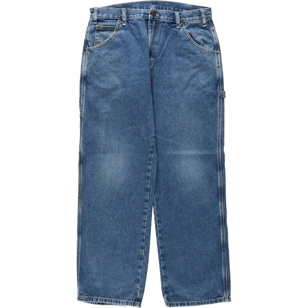 Dickies denim painter pants for men, equivalent to W34 cotton blue type Vintage Second Hand
