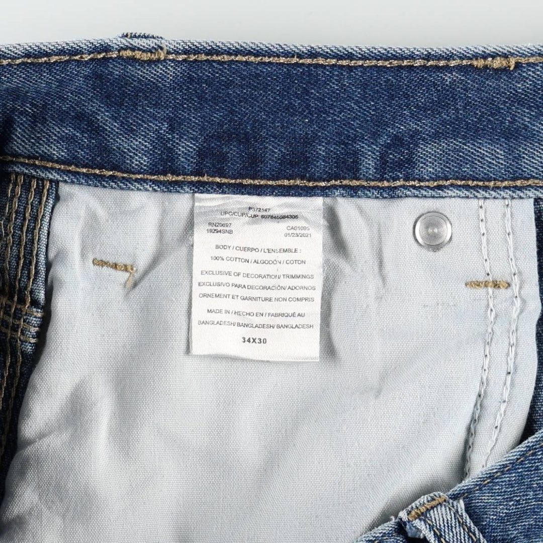 Dickies denim painter pants for men, equivalent to W34 cotton blue type Vintage Second Hand