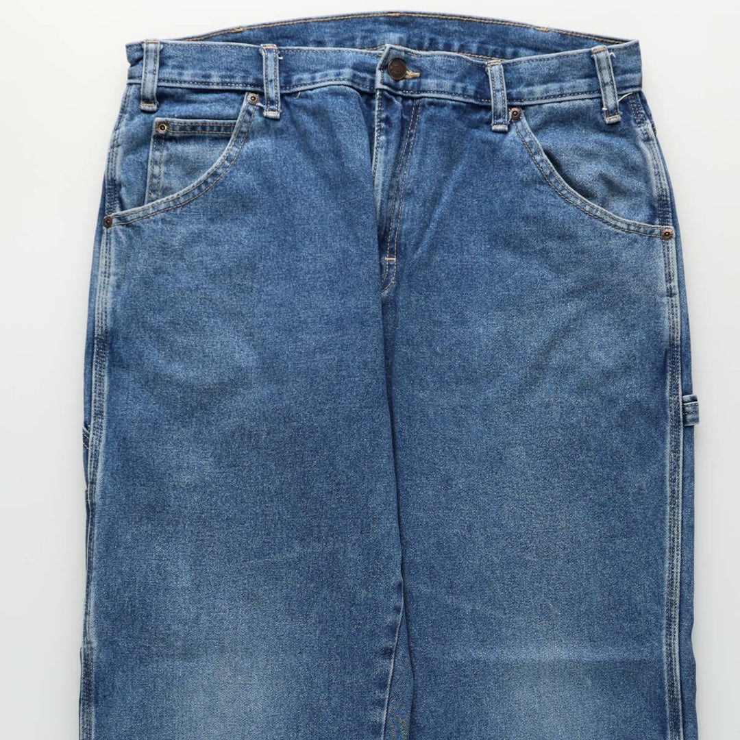 Dickies denim painter pants for men, equivalent to W34 cotton blue type Vintage Second Hand