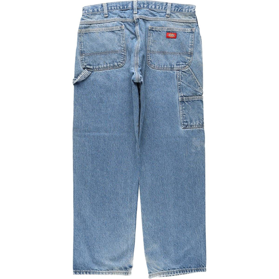 Dickies denim painter pants for men, equivalent to W37 cotton blue type Vintage Second Hand